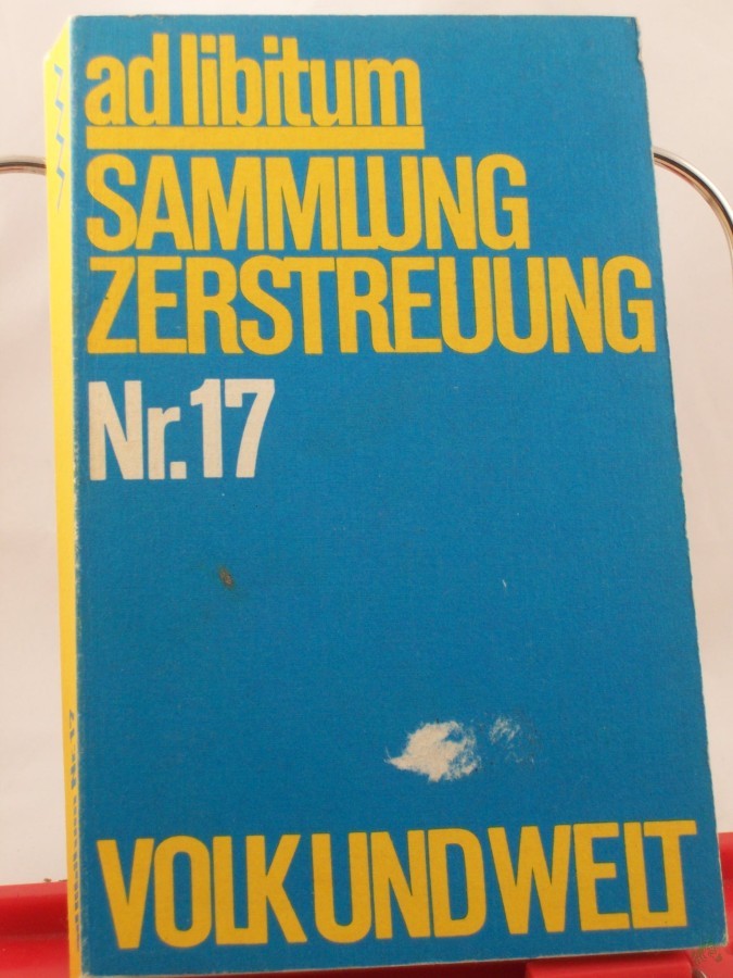 Artikelbild 1 des Artikels “Sammlung Zerstreung Nr. 17 “