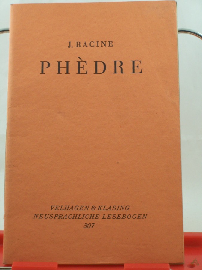 Artikelbild 1 des Artikels “Phèdre : tragédie en 5 actes et en vers / J. Racine. Gekürzt hrsg. von Kurt Schwedtke “
