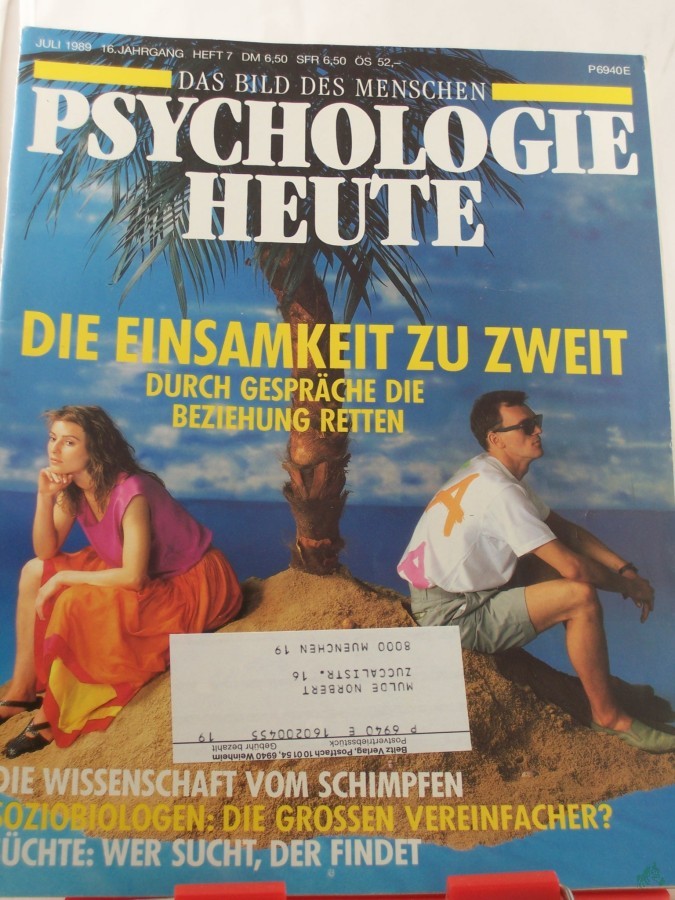 Artikelbild 1 des Artikels “7/1989, Die Einsamkeit zu zweit “