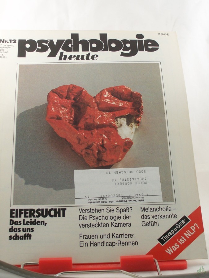 Artikelbild 1 des Artikels “12/1985, Eifersucht das Leiden das uns schafft “