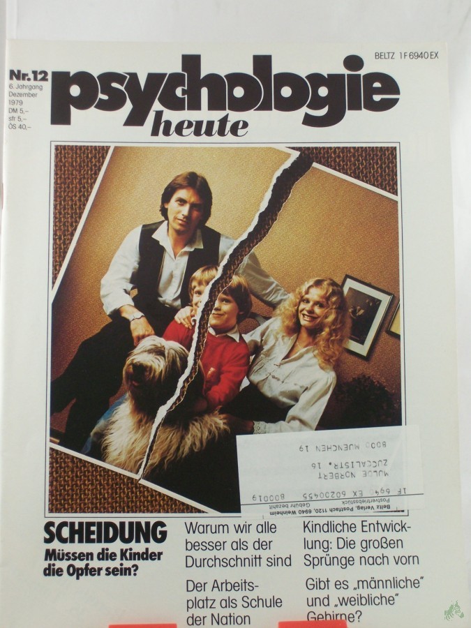 Artikelbild 1 des Artikels “12/1979, Scheidung müssen Kinder die Opfer sein? “