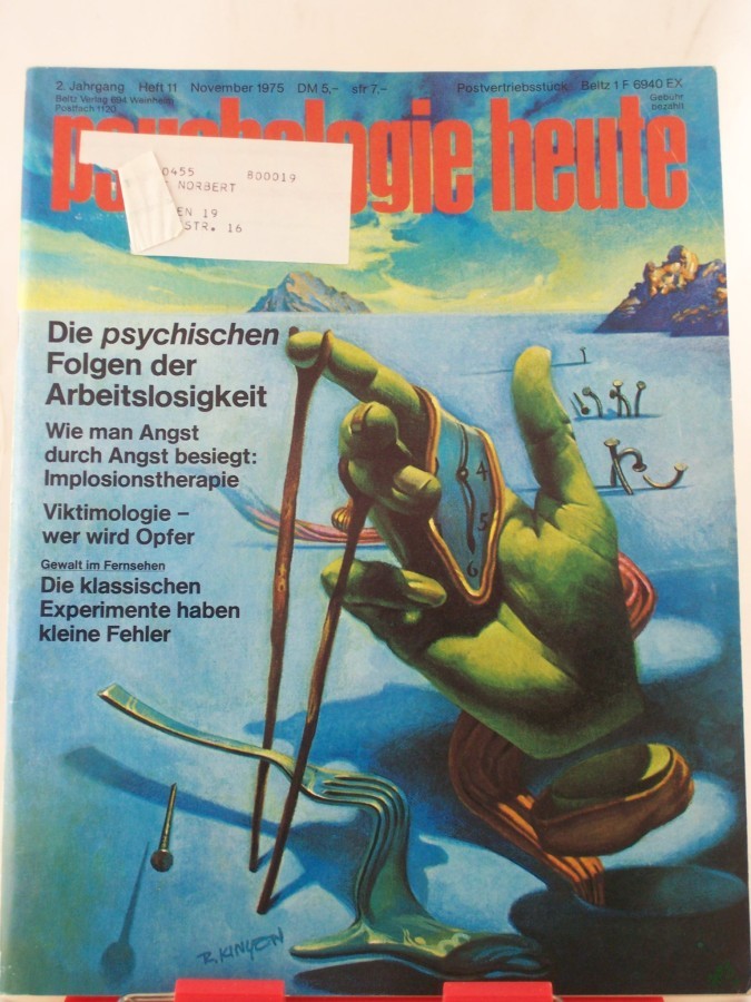 Artikelbild 1 des Artikels “11/1975, Die psychischen Folgen der Arbeitslosigkeit “