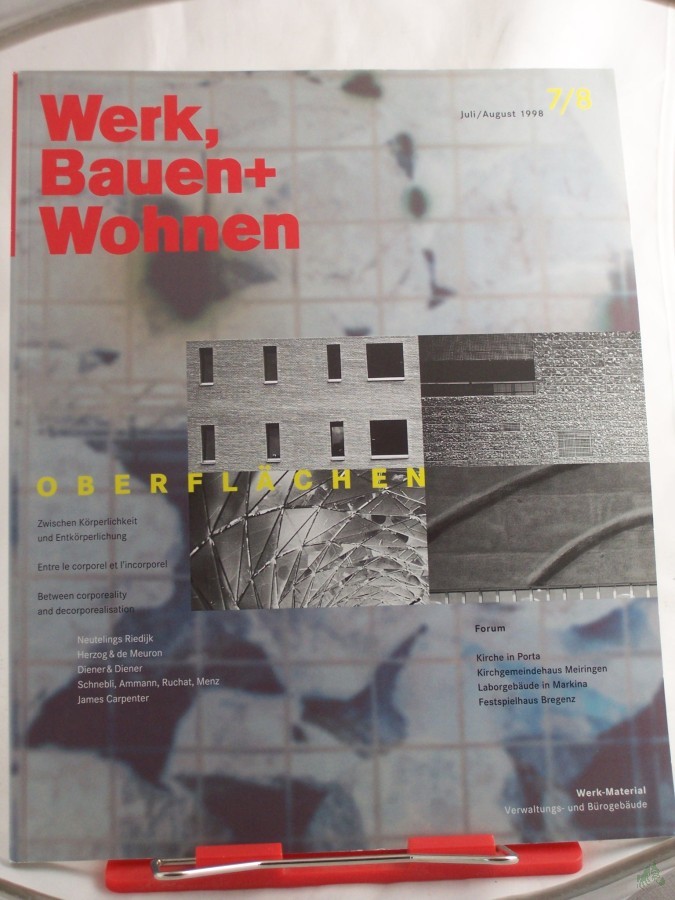 Artikelbild 1 des Artikels “7/8 1998, Oberflächen “