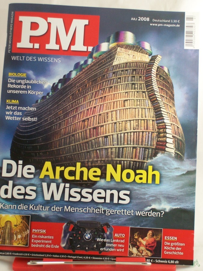 Artikelbild 1 des Artikels “7/2008, Die Arche Noah des Wissens, kann die Kultur der Menschheit gerettet werden “
