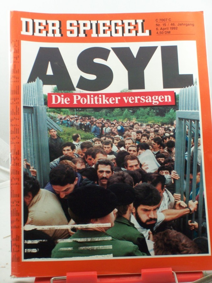 Product image 1 of the product “15/1992, 6. April, Asyl Die Politiker versagen ”