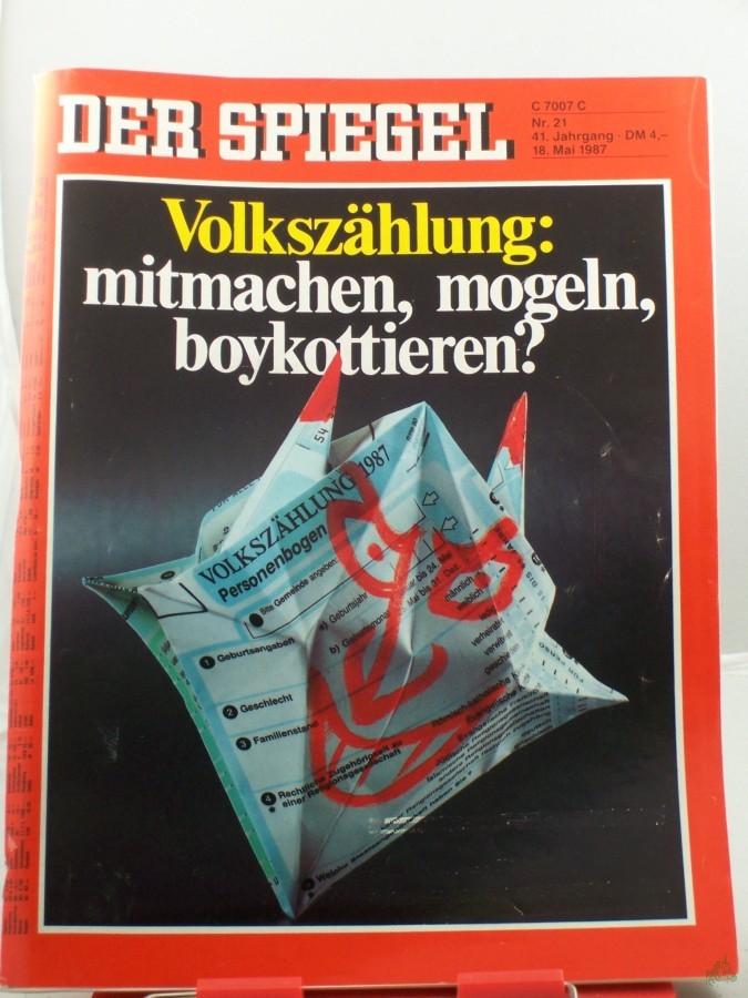 Artikelbild 1 des Artikels “21/1987, 18. Mai, Volkszählung “