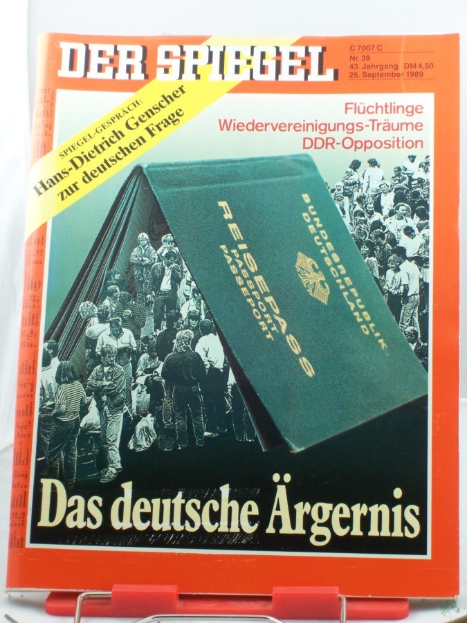 Artikelbild 1 des Artikels “39/1989, 25. September, Das deutsche Ärgernis “