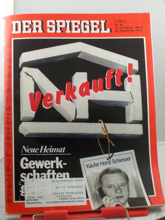 Artikelbild 1 des Artikels “39/1986, 22. September, Verkauft! “