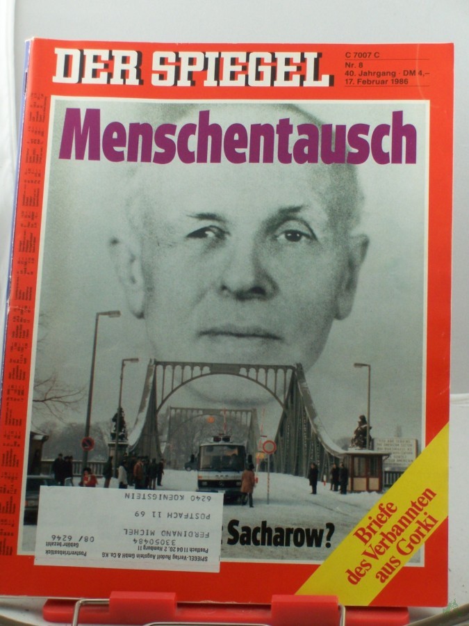 Artikelbild 1 des Artikels “8/1986, 17. Februar, Menschentausch, Wann kommt Sacharow “