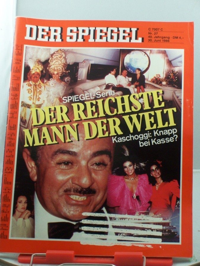 Artikelbild 1 des Artikels “27/1986, 30. Juni, Der reichste Mann der Welt, Kaschoggi, knapp bei Kasse? “