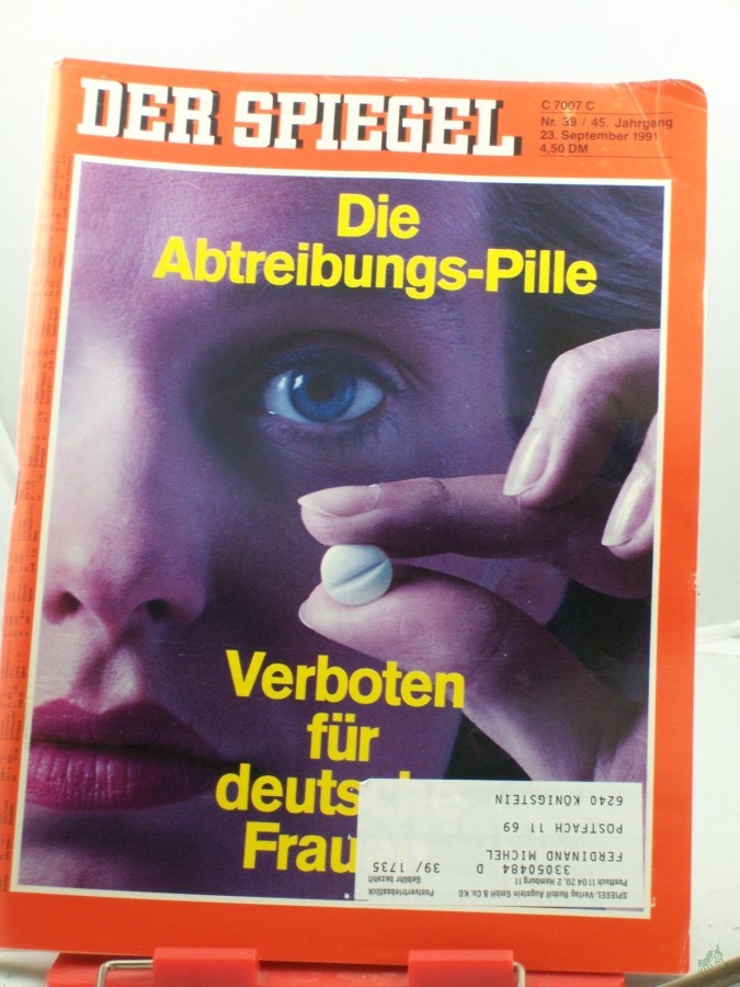 Artikelbild 1 des Artikels “39/1991, Die Abtreibungspille, verboten für deutsche Frauen “