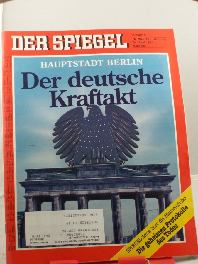 Artikelbild 1 des Artikels “26/1991, 24. Juni, Der deutsche Kraftakt “