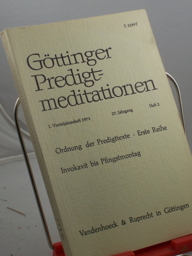 Product image 1 of the product “Ordnung der Predigttexte, Erste Reihe, Invokavit bis Pfingstsonntag, Heft 2, 1973 ”