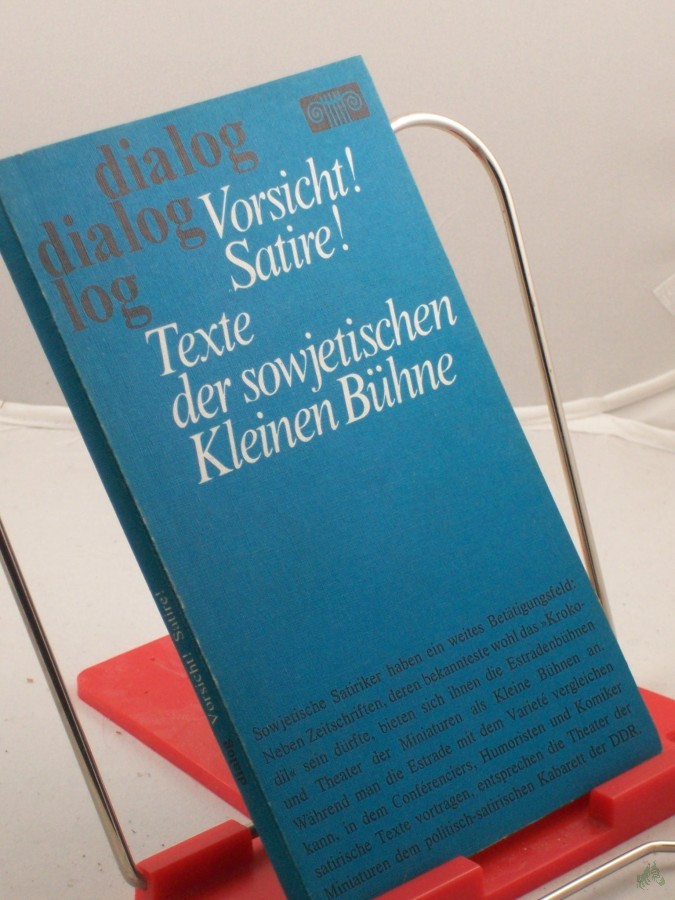 Product image 1 of the product “Vorsicht! Satire! : Texte d. sowjet. Kleinen Bühne / hrsg. u. bearb. von Rudolf Hösch u. Roland Weise. Aus d. Russ. von Roland Weise u. Hella Borchert-Rymarowicz ”