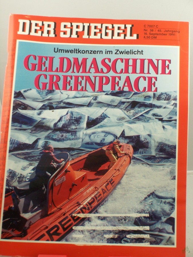 Artikelbild 1 des Artikels “38/1991, 16. September, Geldmaschine Greenpeace “