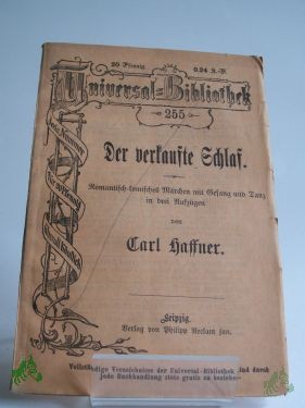 Artikelbild 1 des Artikels “Der verkaufte Schlaf, romantisch komisches Märchen mit Gesang und Tanz in drei Aufzügen “