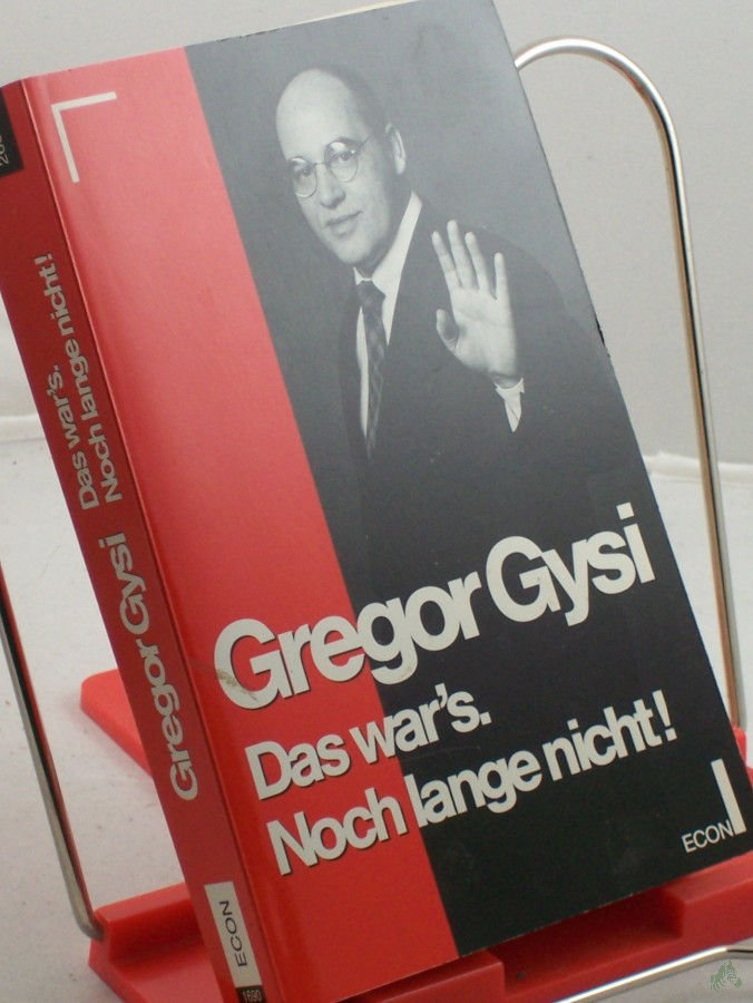 Artikelbild 1 des Artikels “Das war's. Noch lange nicht! / Gregor Gysi “