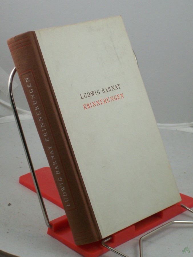 Artikelbild 1 des Artikels “Erinnerungen / Ludwig Barnay. Auswahl, Bearbeitung u. Namenverz. von Joachim Tenczhert “