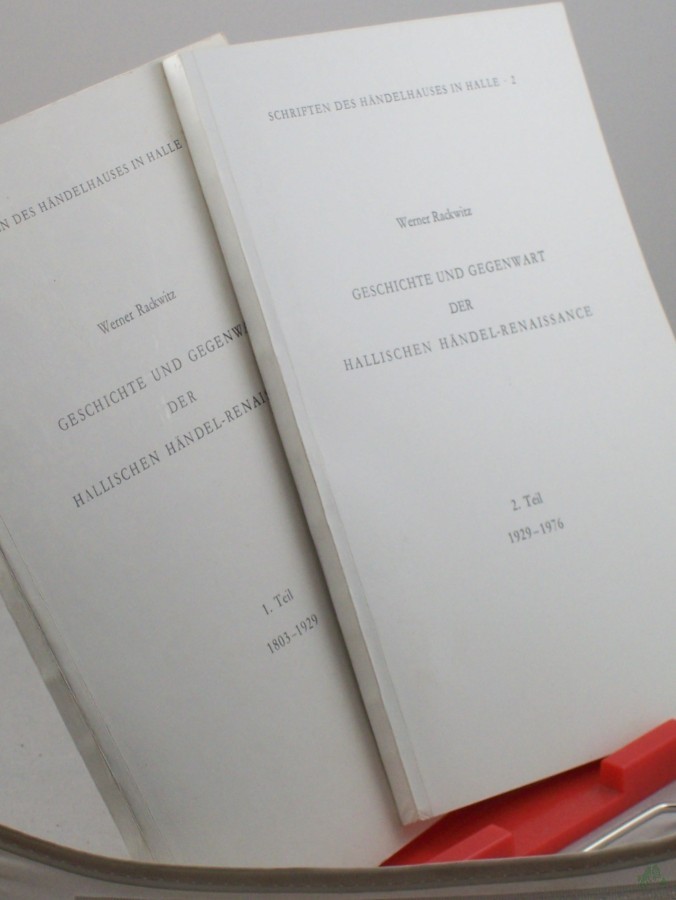 Product image 1 of the product “Geschichte und Gegenwart der Hallischen Händel-Renaissance / Werner Rackwitz , 2 Hefte ”