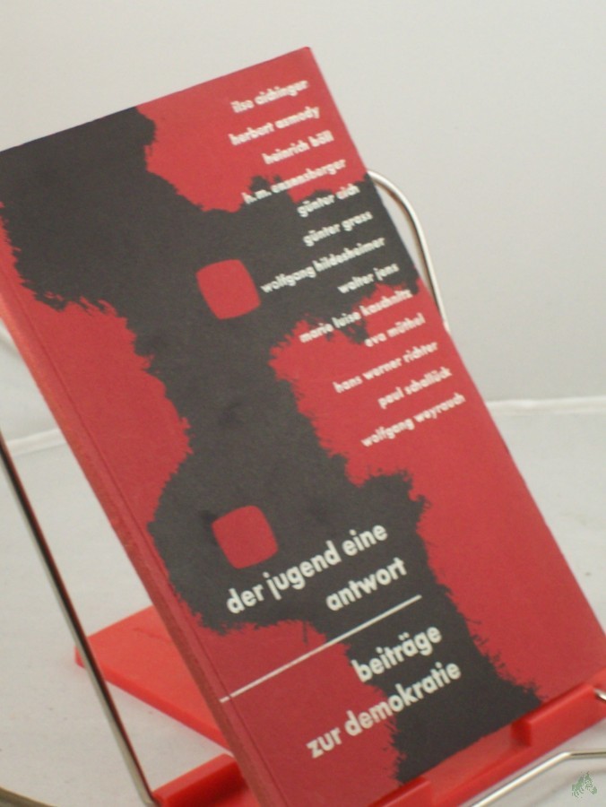 Artikelbild 1 des Artikels “Der Jugend eine Antwort : Beiträge z. Demokratie / U. Scheller ; T. Scheller “