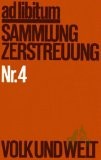 Artikelbild 1 des Artikels “ad libitum Nr. 4. Sammlung Zerstreuung “