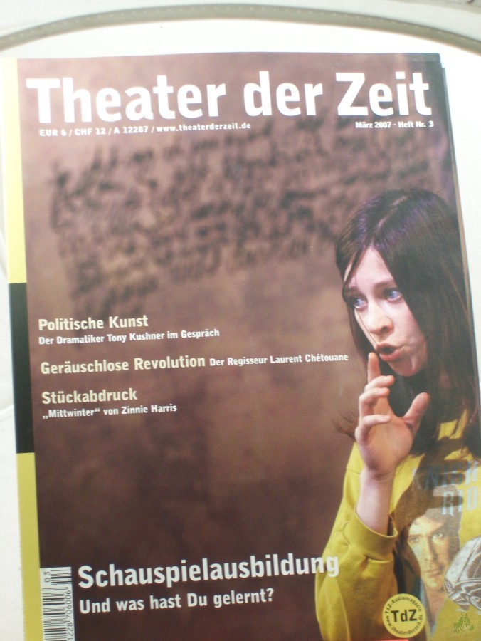 Product image 1 of the product “Heft 03/2007 Schauspielausbildung Und was hast du gelernt? ”