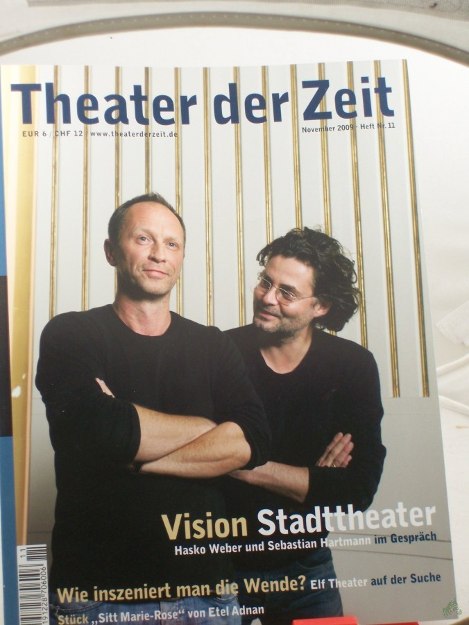 Product image 1 of the product “Heft 11/2009 Vision Stadttheater Hasko Weber und Sebastian Hartmann im Gespräch ”