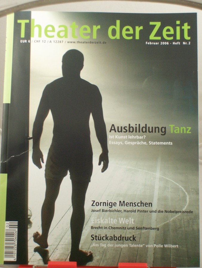 Product image 1 of the product “Heft 02/2006 Ausbildung Tanz Ist Kunst lehrbar? Essays, Gespräche, Statements ”