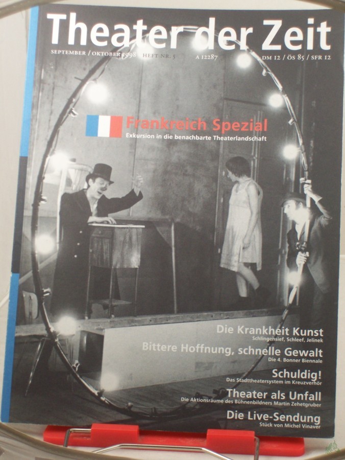 Product image 1 of the product “Heft 09/1998 Frankreich Spezial Exkursion in die benachbarte Theaterlandschaft ”