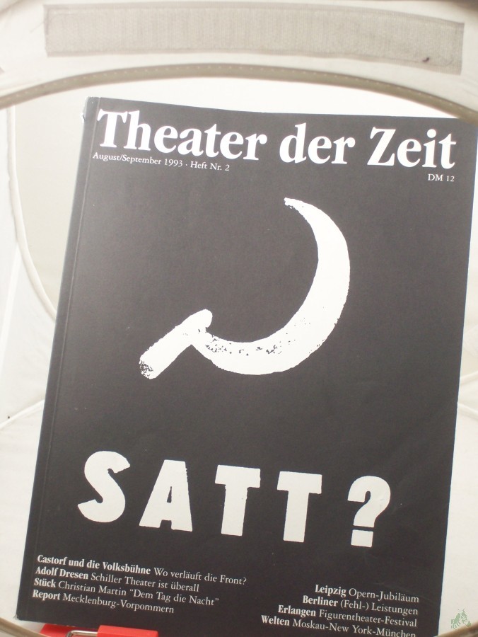 Artikelbild 1 des Artikels “Heft 08/1993 SATT? Christian Martin 