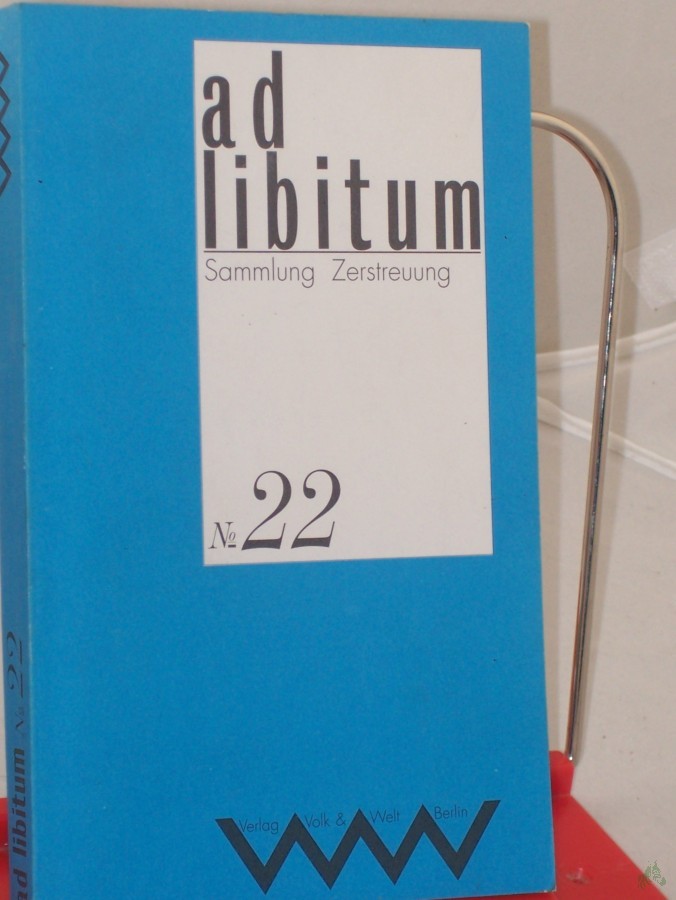 Product image 1 of the product “ad libitum.Sammlung Zerstreuung - Nr. 22 ”