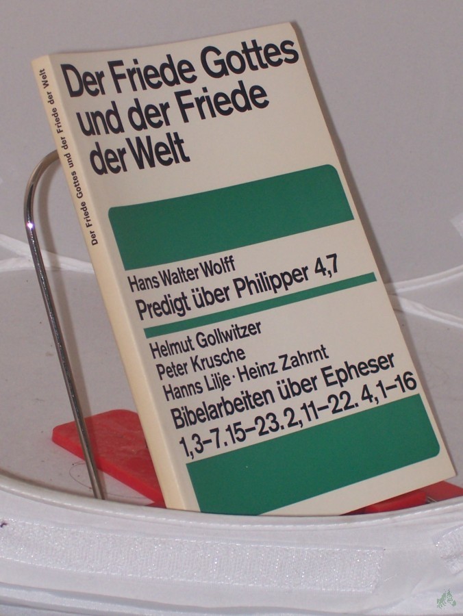 Artikelbild 1 des Artikels “Der Friede Gottes und der Friede der Welt : Bibl. Verkündigung beim 13. Dt. Evang. Kirchentag Hannover 1967 / Hrsg. im Auftr. d. Leitung d. Dt. Evang. Kirchentags von Friedebert Lorenz “