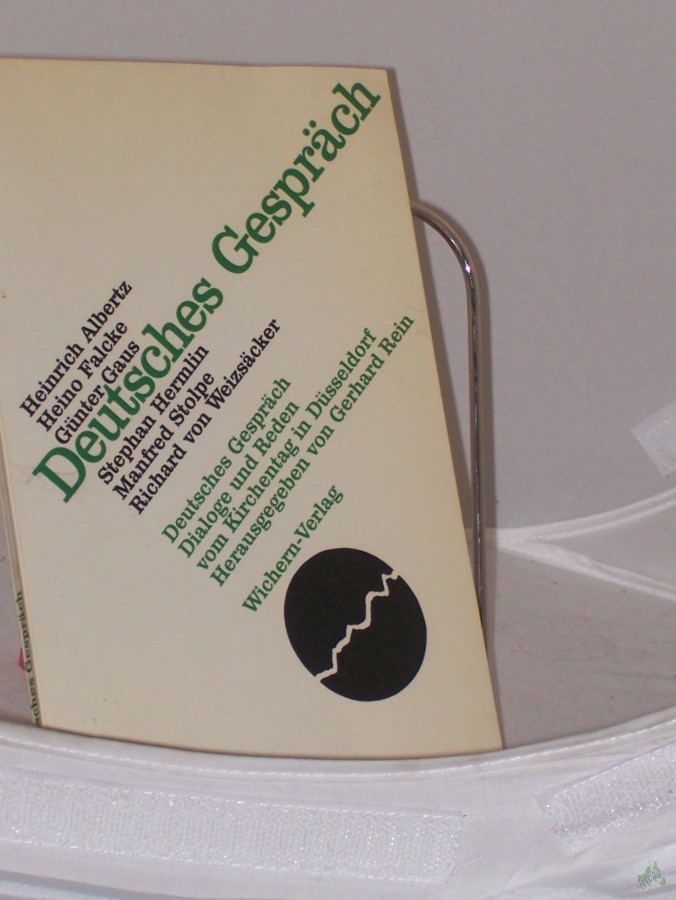 Artikelbild 1 des Artikels “Deutsches Gespräch : Dialoge u. Reden vom Kirchentag in Düsseldorf ; d. Dialoge u. Reden sind beim 21. Dt. Evang. Kirchentag gehalten worden, d. vom 5. - 9. Juni 1985 in Düsseldorf stattfand / Heinrich Albertz... hrsg. von Gerhard Rein “
