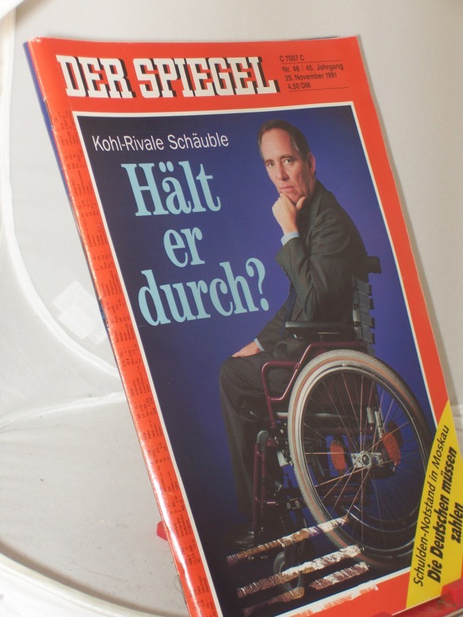 Artikelbild 1 des Artikels “48/1991, Hält er durch Kohl Rivale Schäuble “