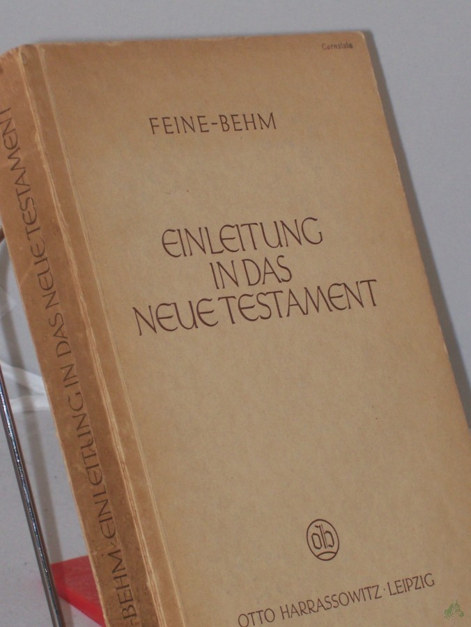Product image 1 of the product “Einleitung in das Neue Testament / Paul Feine ”
