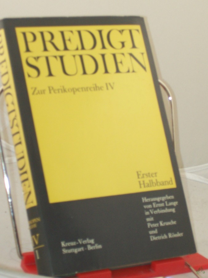 Artikelbild 1 des Artikels “Predigtstudien für das Kirchenjahr 1969/1970 Perikopenreihe IV - Erster Halbband. “