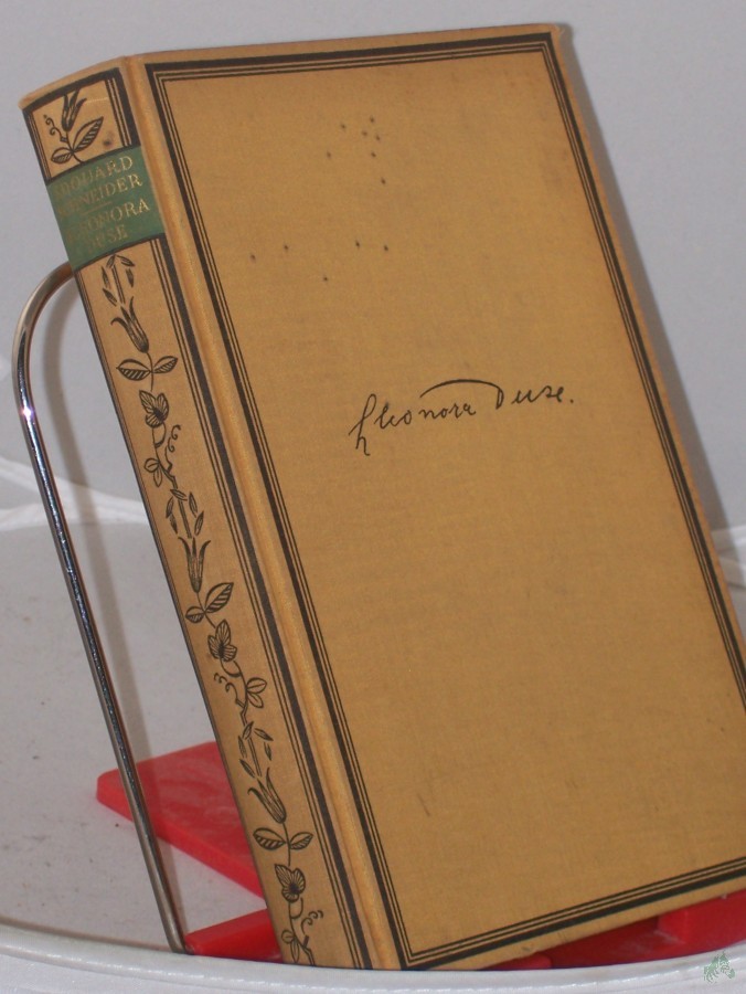 Product image 1 of the product “Eleonora Duse : Erinnergn, Betrachtgn u. Briefe / Edouard Schneider. Übertr. von Th. Mutzenbecher ”