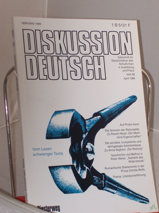 Artikelbild 1 des Artikels “4/1986, Vom Lesen schwieriger Texte “