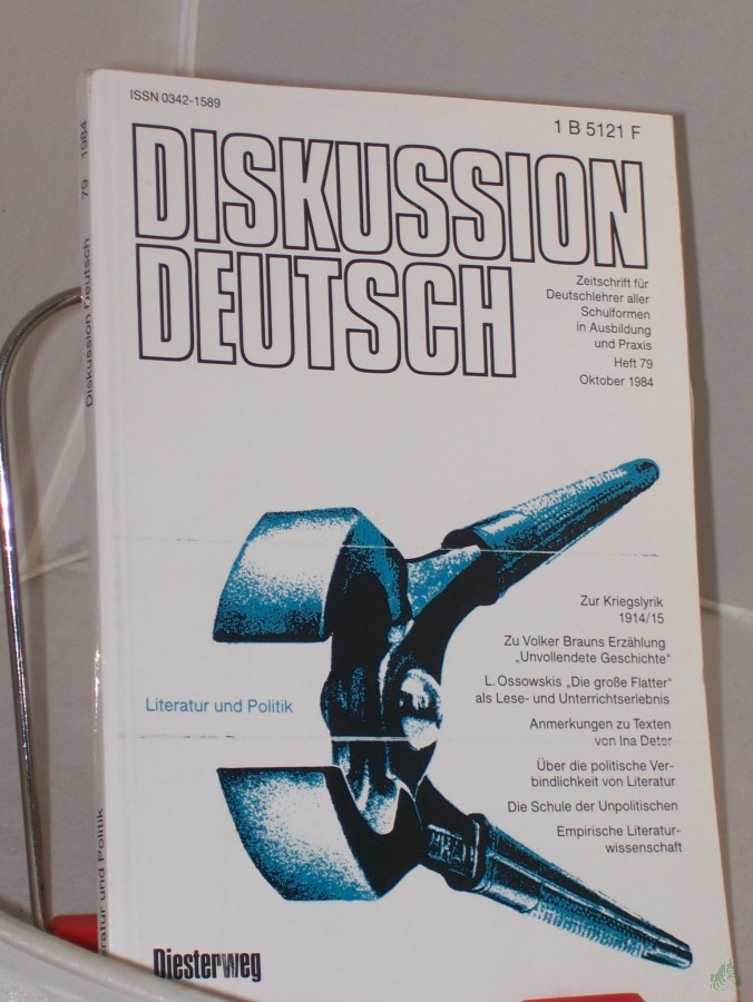 Artikelbild 1 des Artikels “10/1984, Literatur und Politik “