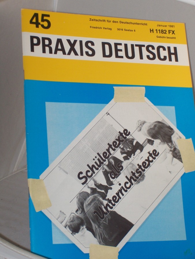 Artikelbild 1 des Artikels “1/1981, Schülertexte als Unterrichtstexte “