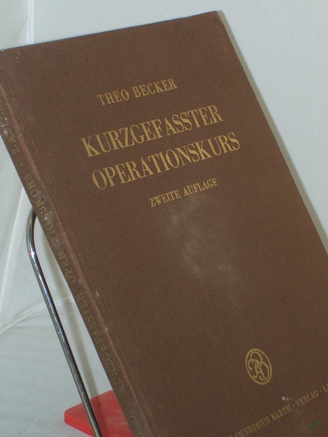 Artikelbild 1 des Artikels “Kurzgefasster Operationskurs / Theo Becker “