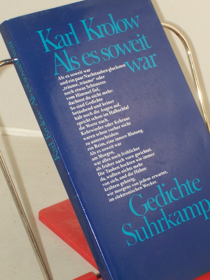 Artikelbild 1 des Artikels “Als es soweit war : Gedichte / Karl Krolow “