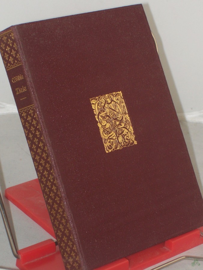 Artikelbild 1 des Artikels “Oscar Wildes Werke in deutscher Sprache. 6. Band. Ziele. Aus dem Engl. von Paul Wertheimer. Mit 1 Frontispiz. “