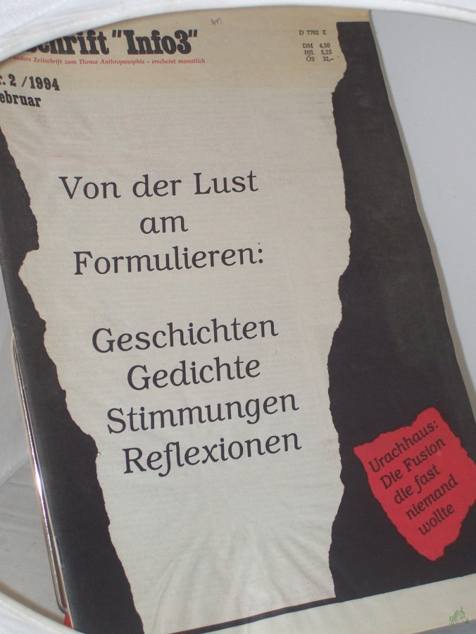 Artikelbild 1 des Artikels “2/1994, Von der Lust am Formulieren “