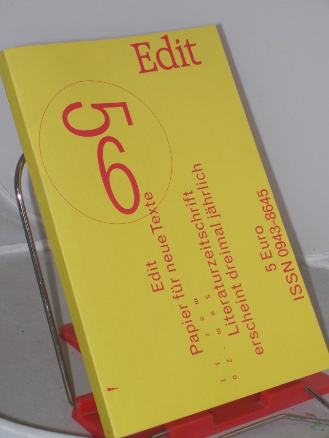 Artikelbild 1 des Artikels “Edit : Papier für neue Texte / hrsg. vom Literaturverein eDiT eFaU e.V. Zeitschrift/Serie “