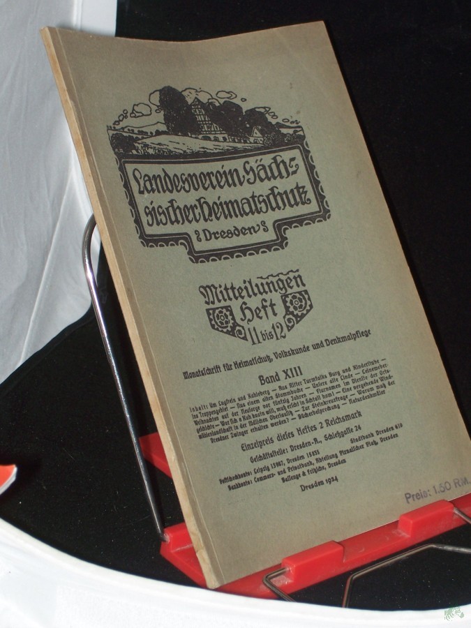 Artikelbild 1 des Artikels “Mitteilungen Heft 11-12; 1924 “