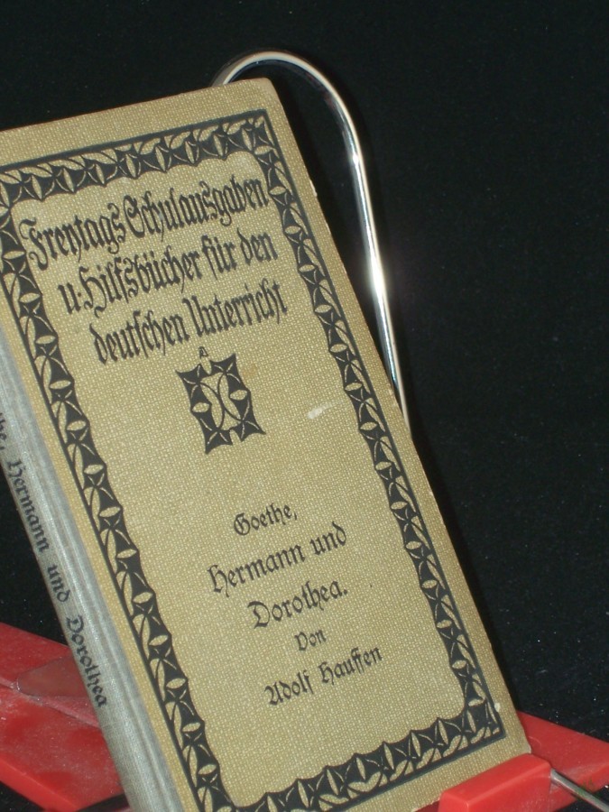 Artikelbild 1 des Artikels “Hermann und Dorothea / Wolfgang von Goethe. Für d. Schulgebr. hrsg. von Adolf Hauffen “
