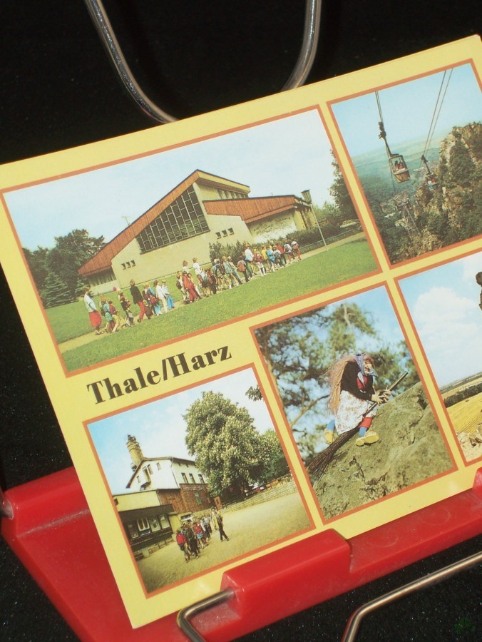 Artikelbild 1 des Artikels “Thale (Kreis Quedlinburg) Bergstation, Personenschwebebahn, Gaststätte auf dem Hexentanzplatz, Brockenhexe, Teufelsmauer bei Neinstedt, Farbfotos Voland Magdeburg, Schütze Halle “