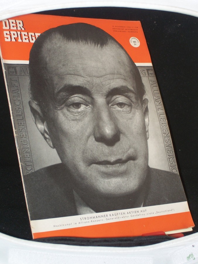 Product image 1 of the product “51/1954, STROHMÄNNER KAUFTEN AKTIEN AUF; MACHTKAMPF IM ALLIANZ KONZERN; GENERALDIREKTOR GOUDEFROY ”