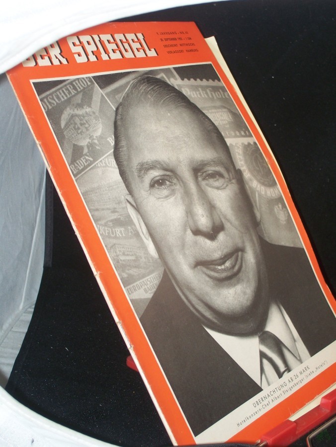 Product image 1 of the product “40/1955, ÜBERNACHTUNG AB 26 MARK HOTELKONZERNCHEF ALBERT STEIGENBERGER ”